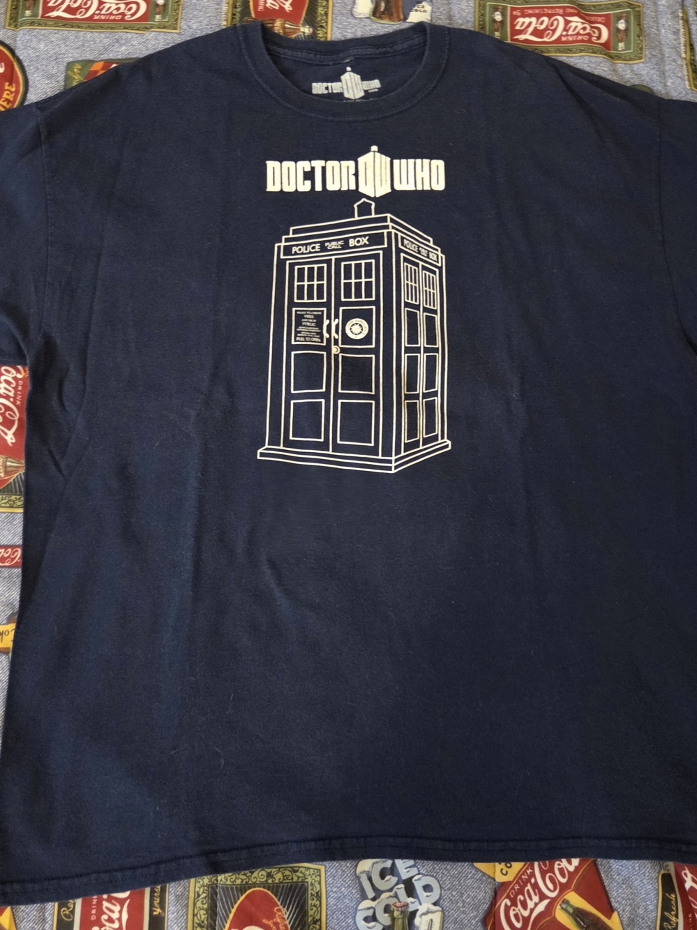 Ripple Junction Navy Blue Doctor Who TARDIS Graphic Tee